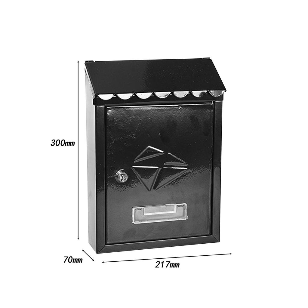 Настенный почтовый ящик Настенный запираемый почтовый ящик с замком Легко установить Почтовый ящик Почтовые ящики Уличный для дома офиса ворот