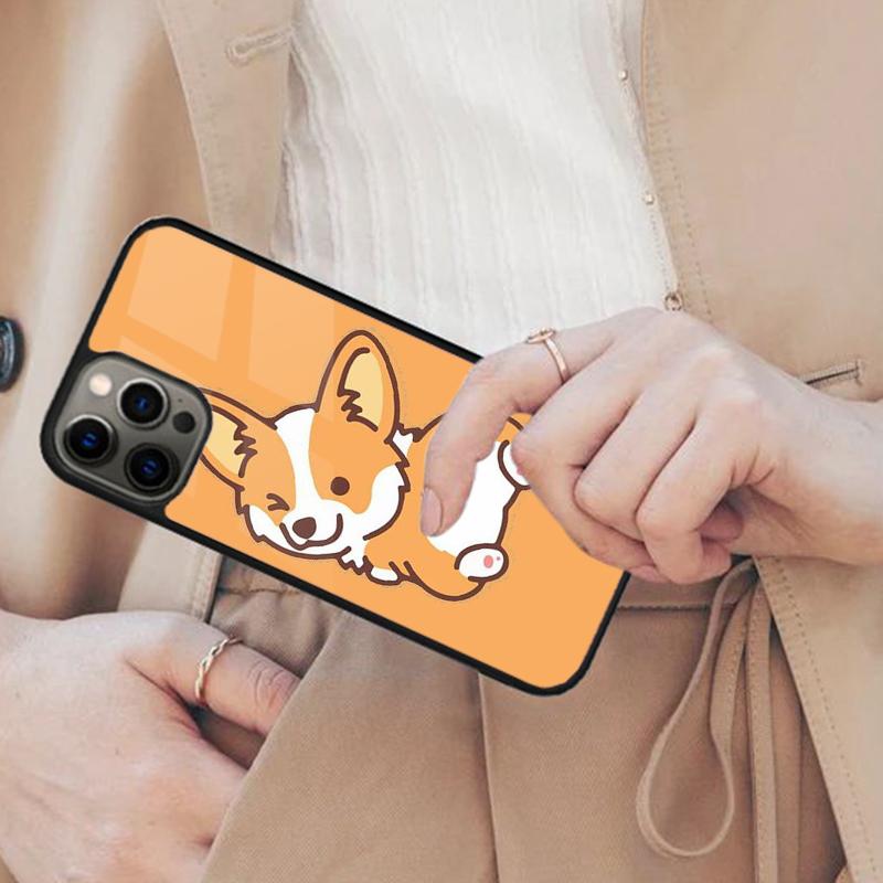 Cartoon Corgi Magnetic Phone Case For APPLE iPhone 17 Air 16 14 13 12 Pro Max 15 Plus Wireless Charge With MagSafe Cover