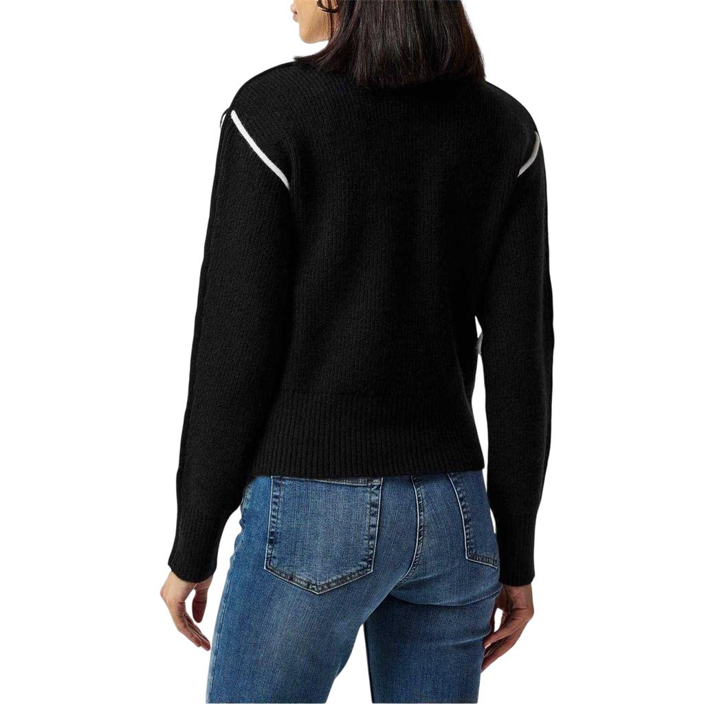 French Connection Womens/Ladies Ribbed Mock Neck Relaxed Fit Sweater Top