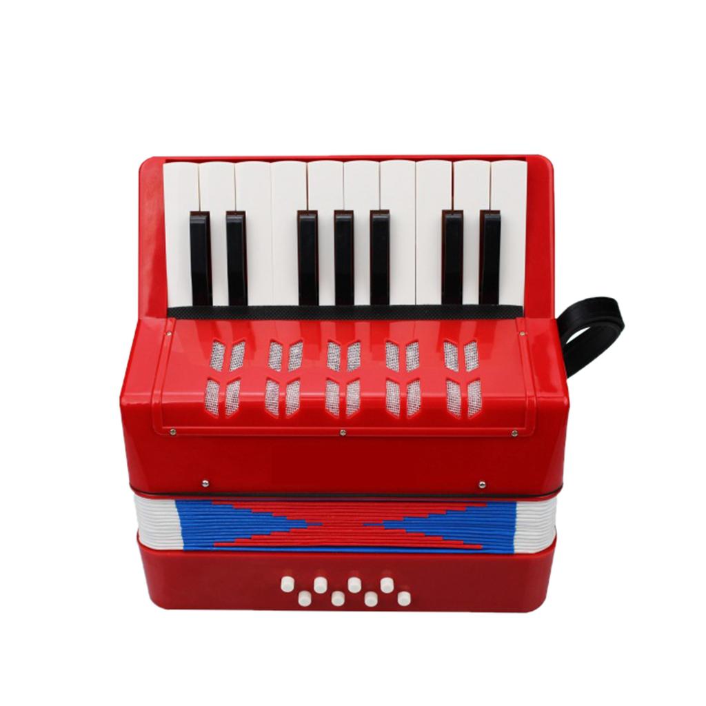 Kids Children Accordion 17-Key 8 Bass Mini Small Accordion Educational Musical Instrument for