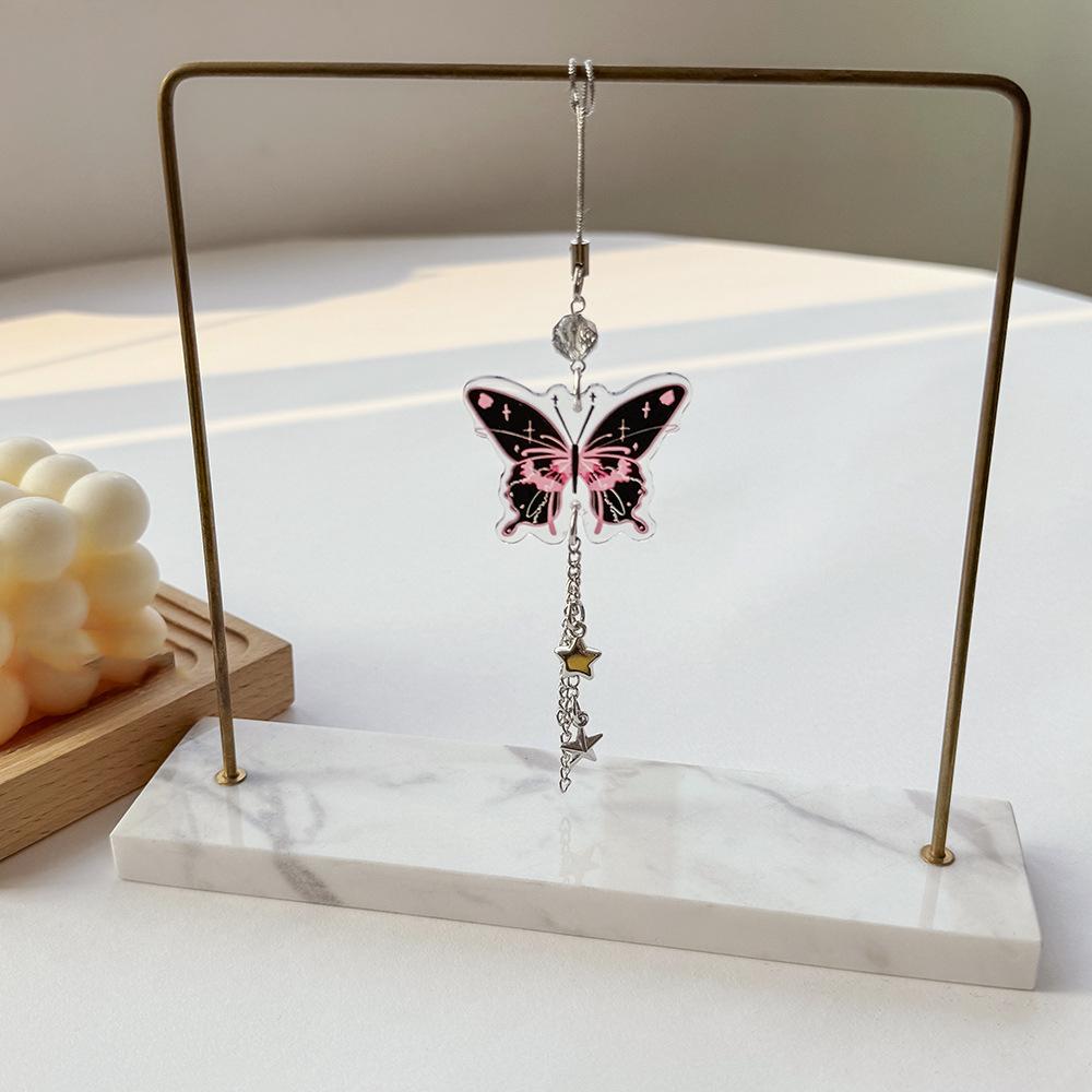 Подвеска-бабочка в виде бабочки, ремешок для телефона, цепочка для телефона в виде бабочки Y2k, портативный рюкзак, кулон в подарок
