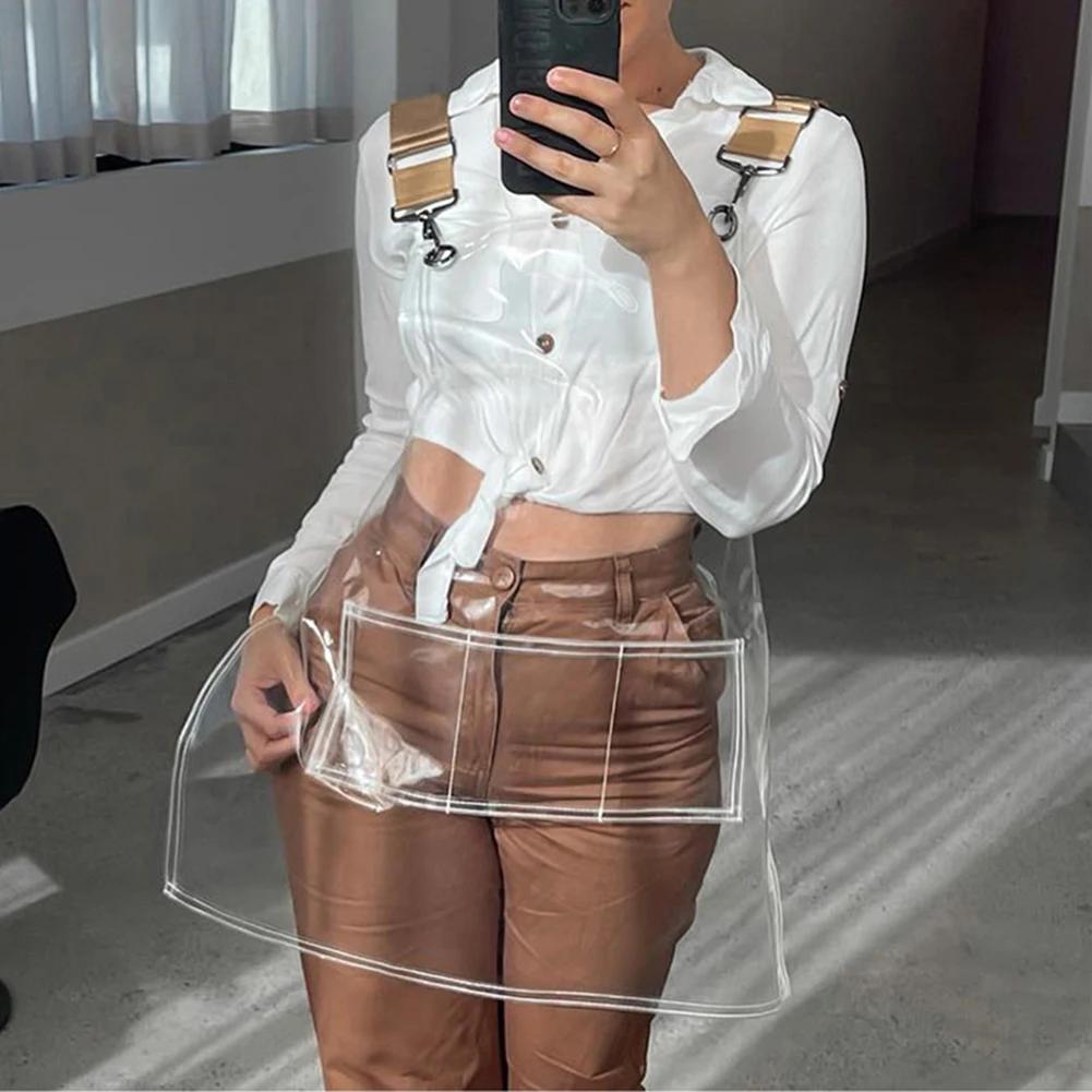 Прозрачный фартук из ТПУ для парикмахера, шеф-повара, кухни, выпечки, рисования, маслостойкий, прозрачные фартуки, водонепроницаемый, модный рабочий фартук для женщин и мужчин