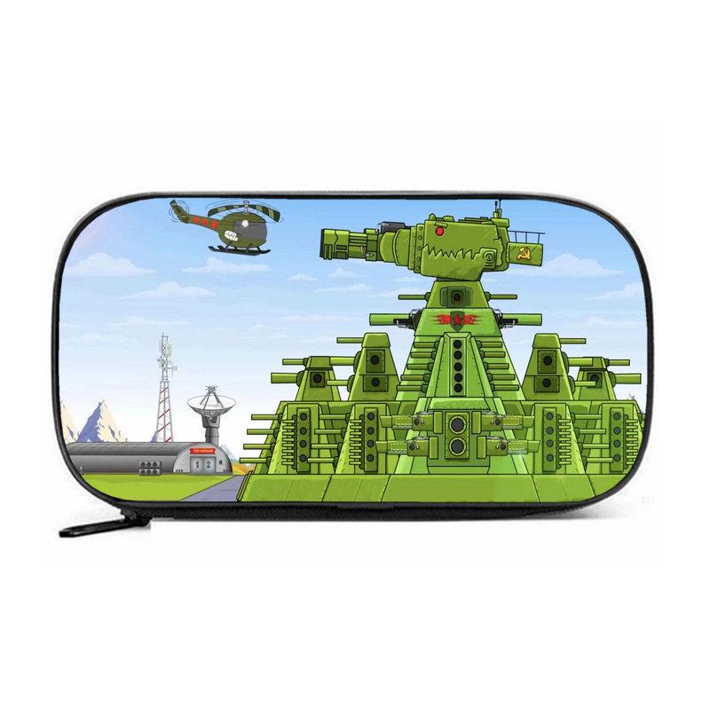 Пенал Tank KV44 большого объема - износостойкий Оксфордский тканевый пенал-органайзер для мальчиков