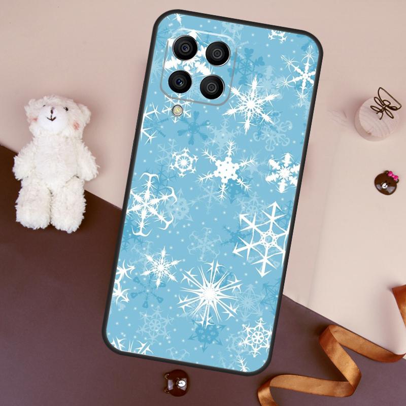 Christmas Snowflakes Case For Samsung Galaxy M06 M53 M13 M31 M11 M35 M55 M15 M56 M36 M16 M12 M32 M52 M14 M34 M54