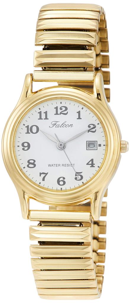 Citizen Analog Date Metal Gold Q&Q Women's Watch, Waterproof, Display, Band, D015-004,