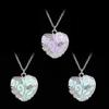 Heart-Shaped Hollow Diamond Luminous Necklace - Creative Christmas Gift for Women