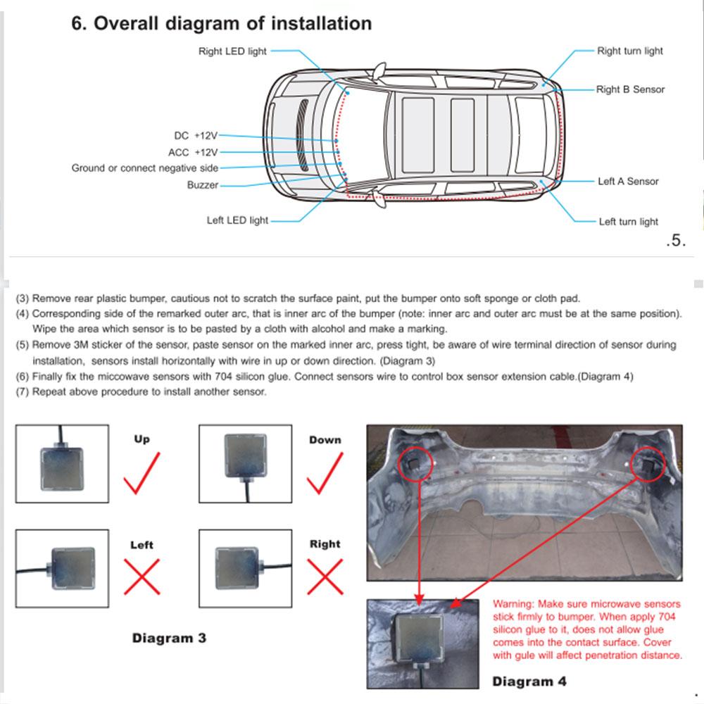 24Ghz Millimeter Wave Radar BSD Blind Spot Detection System Change Lane Safer BSM Blind Spot Monitoring Assist Drive