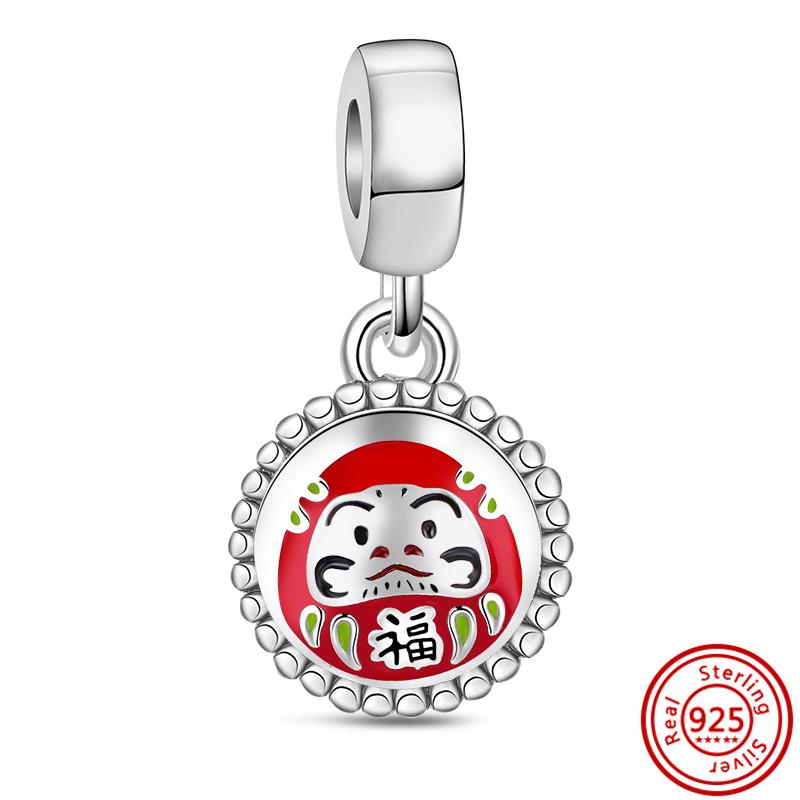 Подходят оригинальные подвески браслет DIY ювелирные изделия 100% стерлингового серебра S925 пробы красное муранское стекло циркон яблоко вишня корона сердце бусины