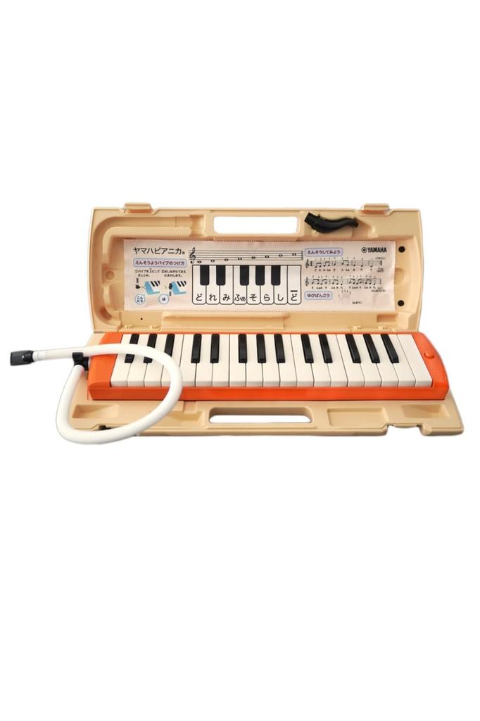 Ткань Yamaha Pianica Keyboard Harmonica 32 клавиши Оранжевый Соответствует Закону о санитарии пищевых продуктов Стремление к простоте использования для детей Аналогичный цвет Пластик жесткий