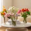 Transparent Plastic Flower Vase Heavy Duty Flower Holder Container Home Office Table Centerpiece Decorative Floral Plants Vase