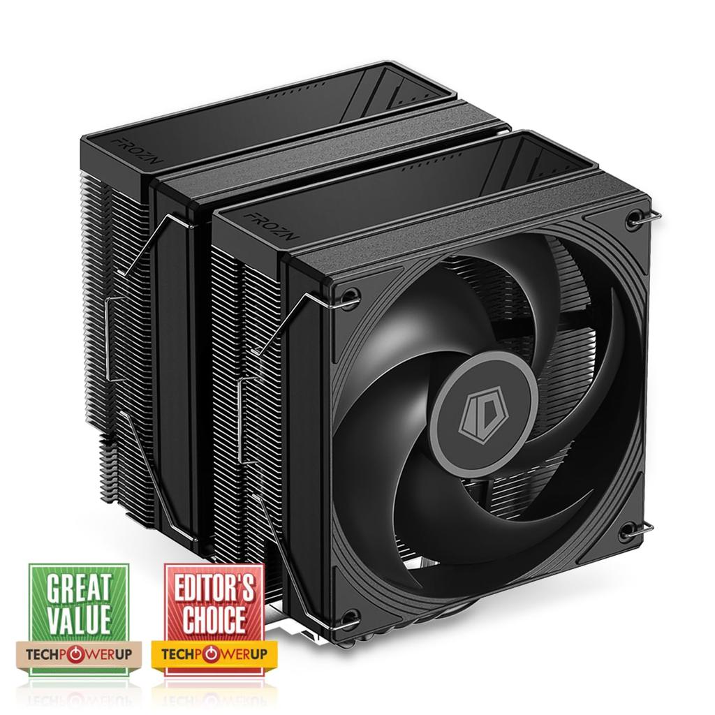 FROZN A620 PRO SE Blackout Двухбашенный Воздушный CPU Кулер 6 x 6мм Тепловые Трубки Двойной 120x120x25мм Тихий Совместим с Intel AMD ID-COOLING - Кулер, Трубки, Вентиляторы,