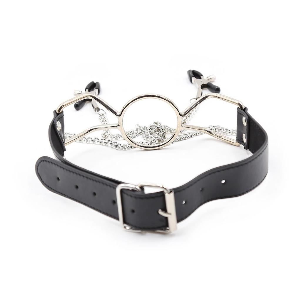 VaHppy Кляп из нержавеющей стали в форме бабочки, уплотнительное кольцо, маски, зажимы для сосков, SM, бондаж, секс-игрушки, пара, флирт, БДСМ-продукт для взрослых