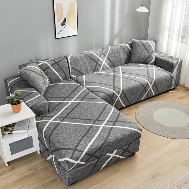 Sectional Sofa Covers Stretch Couch Slipcovers For L Shape Sectional Couch Chaise Sofa Furniture Protector Covers