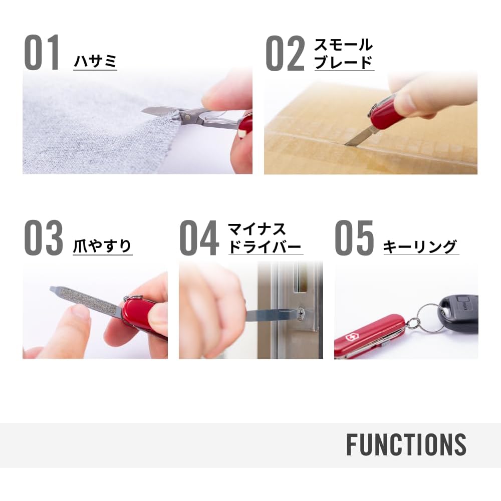 Victorinox Classic Alox Cotton Candy Swiss Army Knife 5 Functions Compact Lightweight Multi-Tool