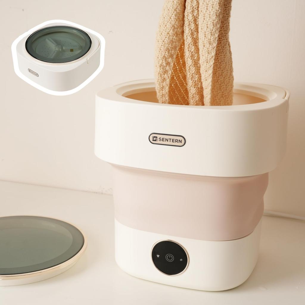 Small Washing Machine Folding Sorting Washing Mini Laundry Mini Washing Machine Underwear Baby Clothes Towel Socks Washing Machine 8.5L