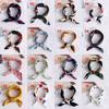 Vintage Wrist Wrap Head-Neck Tie Hair Band Silk Feel Satin Bandana Women Square Scarf Handkerchief