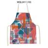 Geometry Stripe Triangles Pattern Kitchen Apron for Women Linen Bibs House Cleaning Pinafore Home Cooking Apron Accessories