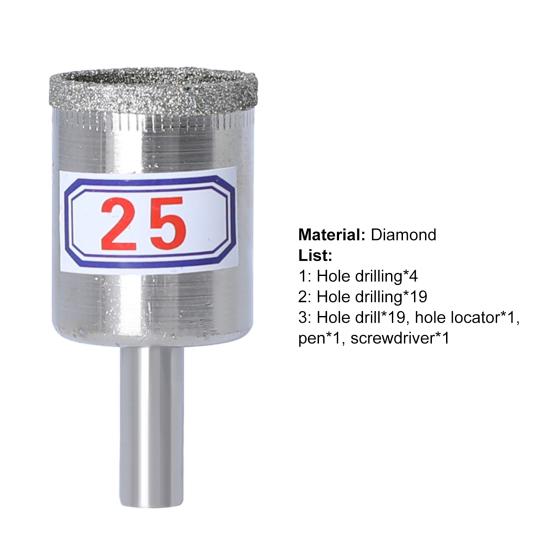 4 шт./19 шт. 4-50 мм полое сверло для гальванического процесса, увеличение скорости сверления, штамповочные инструменты, профессиональное сверло для кольцевой пилы, сверло для мрамора