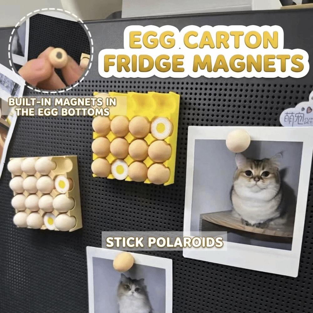 Reusable Egg Tray Fridge Magnet Egg Shape Fridge Magnet Cute Photo Holder Magnet  Office Board