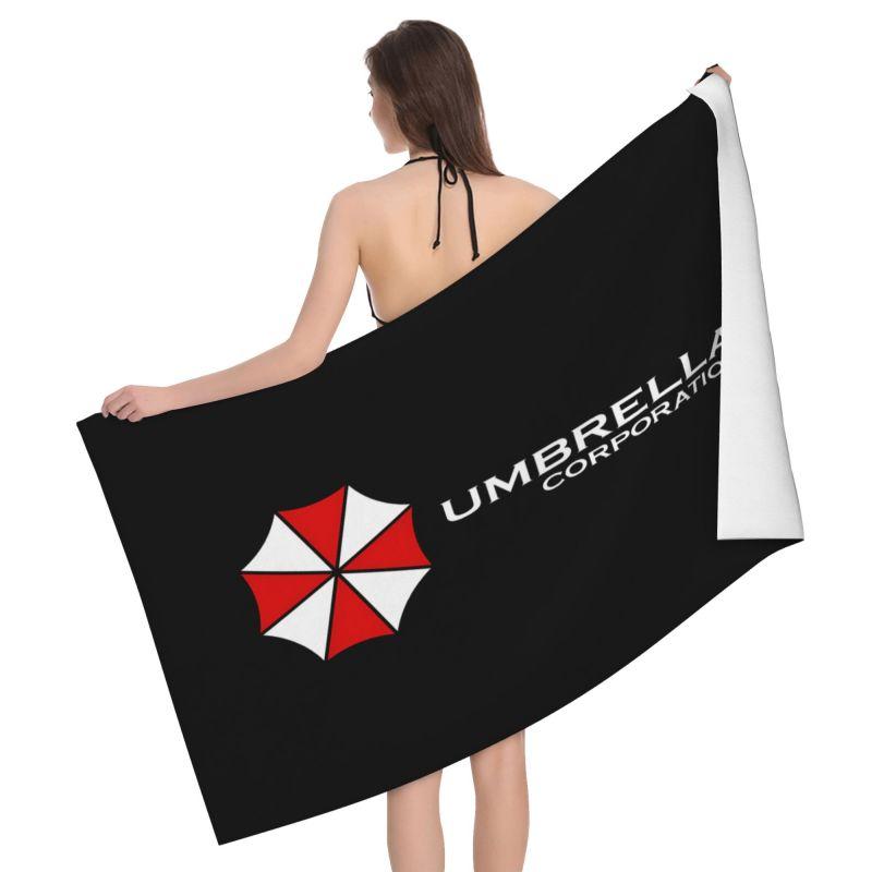 Полотенце для ванной с принтом Umbrella Corporation, из микрофибры, супервпитывающее, для путешествий, плавания, спорта, пляжное полотенце