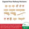 BRIO Rail Set for ages 3 and Wooden Wooden Rail Gift 50-Piece Add-On (33772) up. [Toy, Toy, Set, (Birthday/Christmas)]