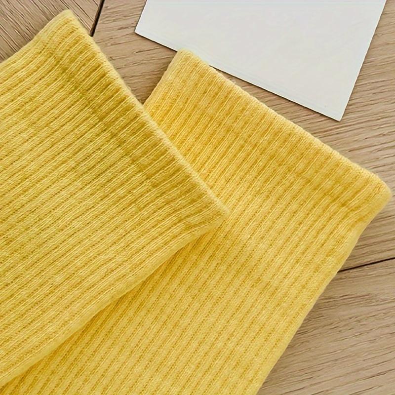 10/20 пар носков до середины голени конфетных цветов, унисекс, уличный стиль, спортивные носки средней длины для осени и зимы, женские чулки и носочно-чулочные изделия