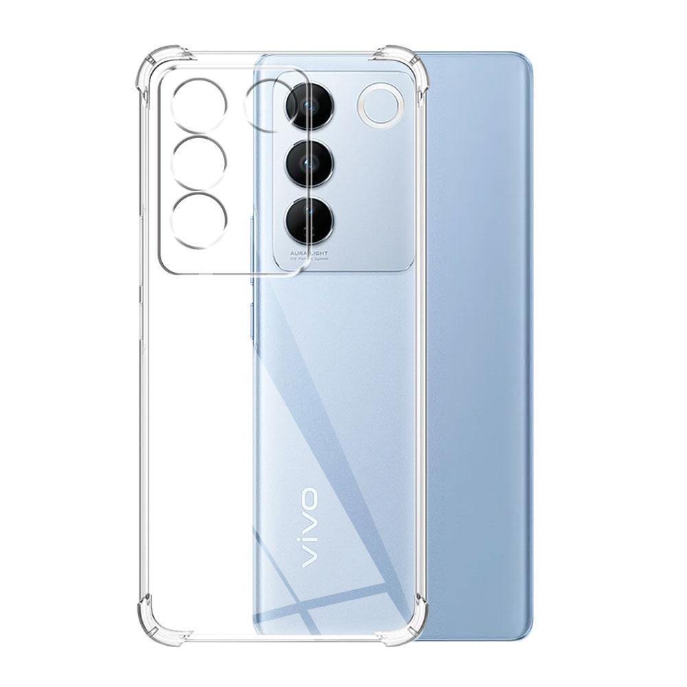 For Vivo V27 Pro Case Clear Silicone Soft Back Cover Protect Case For Vivo V25E Clear Shockproof Bumper Coque For Vivo V25 Funda