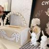 Luxury Tissue Box Desktop Handkerchief Boxes Living Room Art Square Napkin Case Household Toilet Paper Storage Accessories