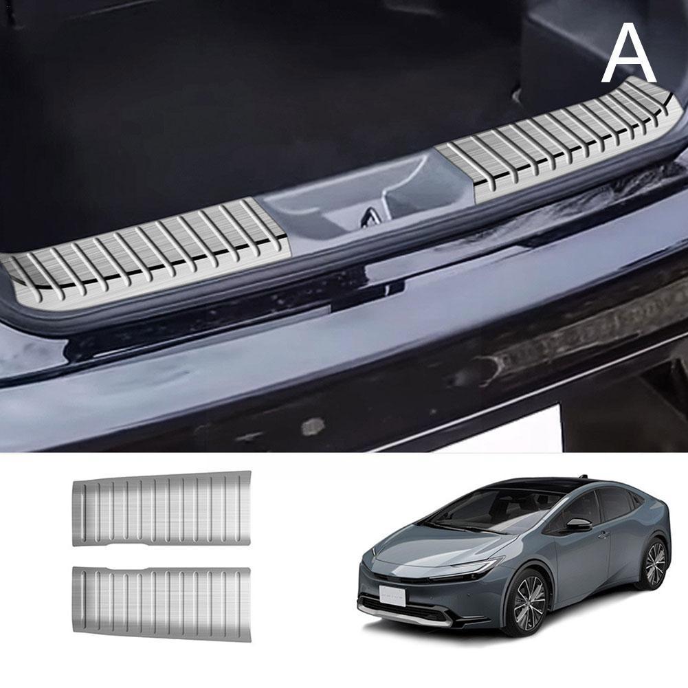 Car Rear Bumper Foot Plate Trunk Door Sill Guard Pedals Cover Protector Car Accessories For Toyota Prius 60 Series 2024 202 X4A6