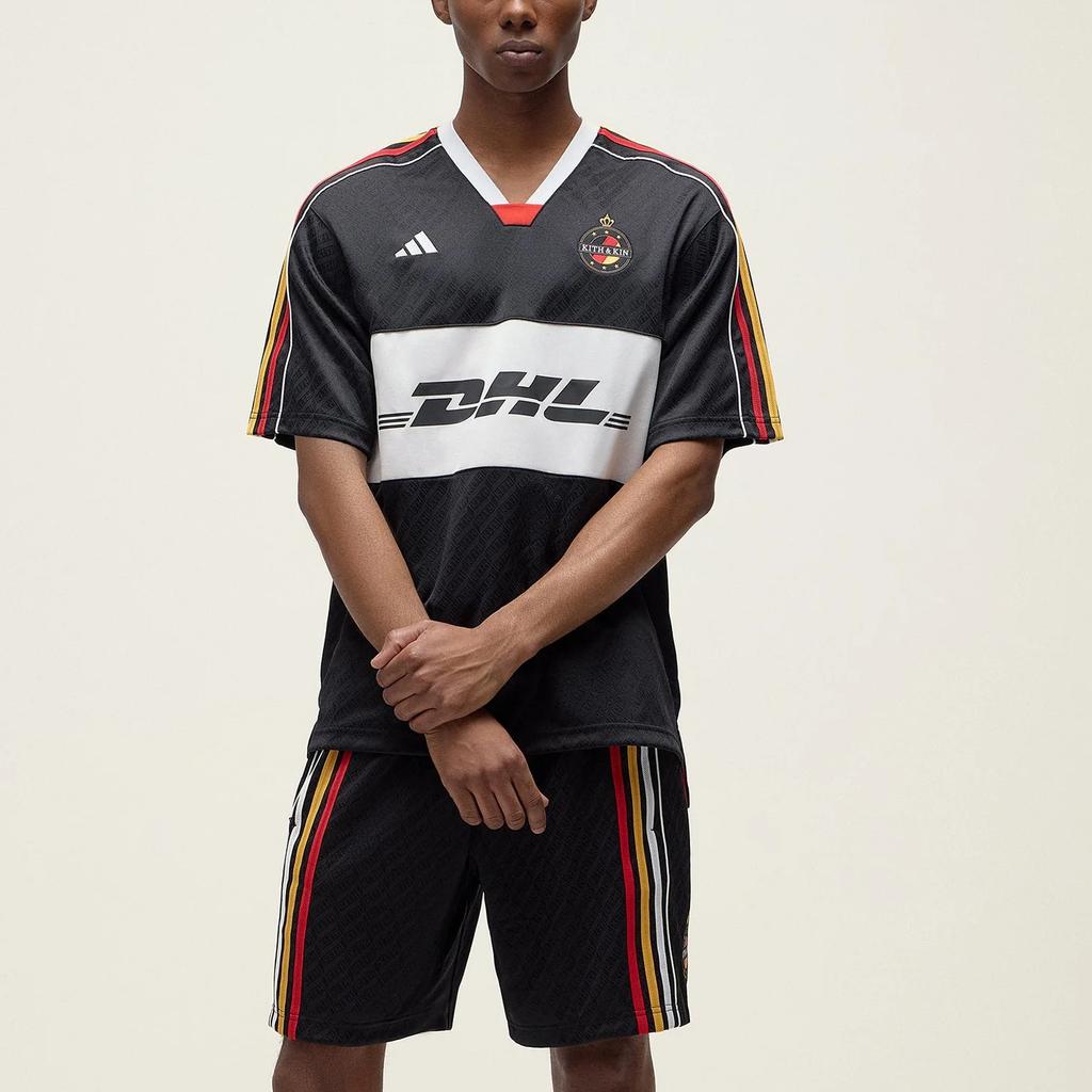 Kith Для футбольной формы Adidas Dhl Express Черный Мужской Топ JN3587