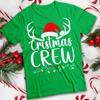 Crew Christmas T-shirt Festive Santa Hat Reindeer Mens and Womens Tee #MC