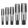 Набор из 5 шт. метчиков для труб NPT, размеры включают 1/8", 1/4", 3/8", 1/2" и 3/4", ручные инструменты