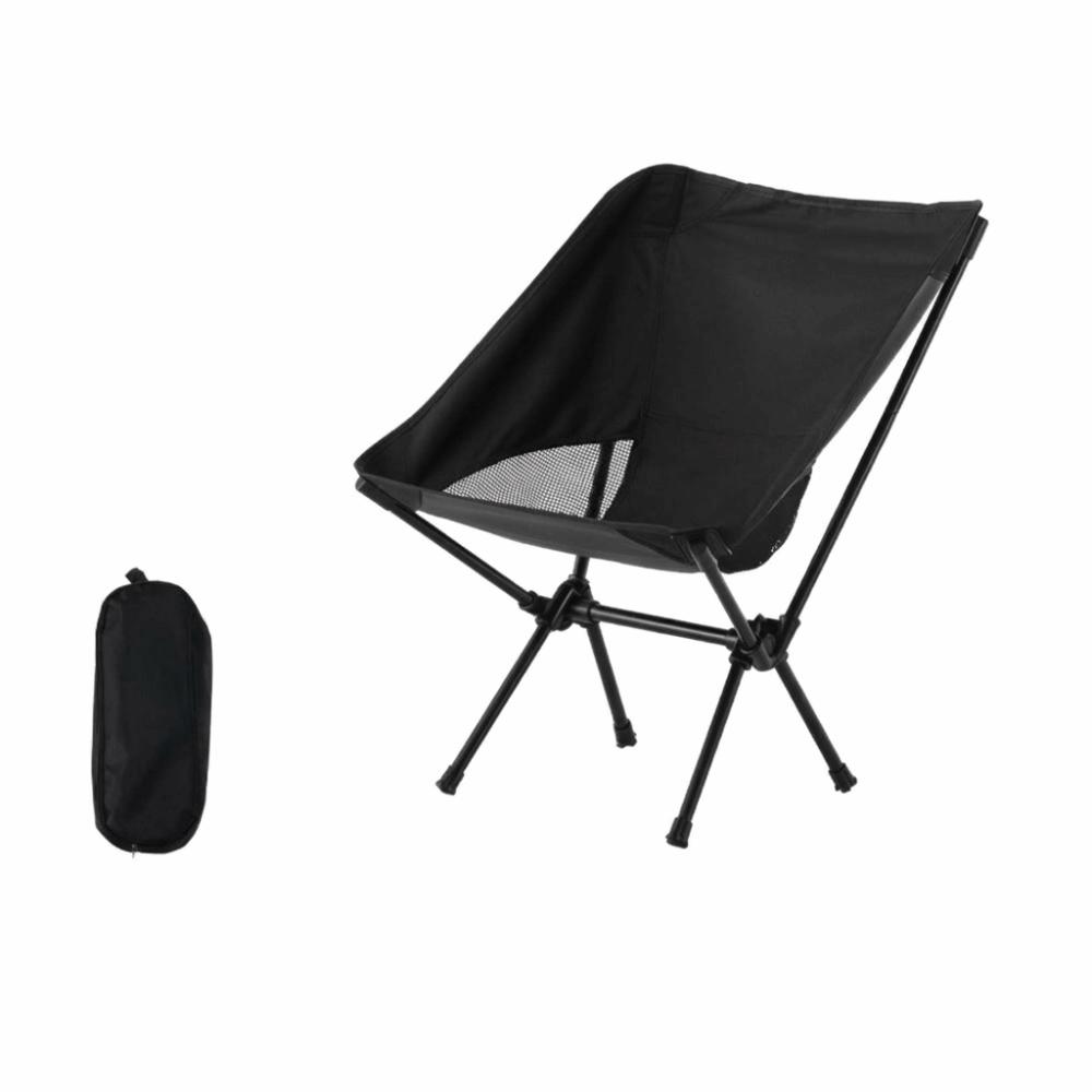 Portable Folding Camping Chair Collapsible Camping Leisure Chair Portable Moon Chair Hiking Picnic