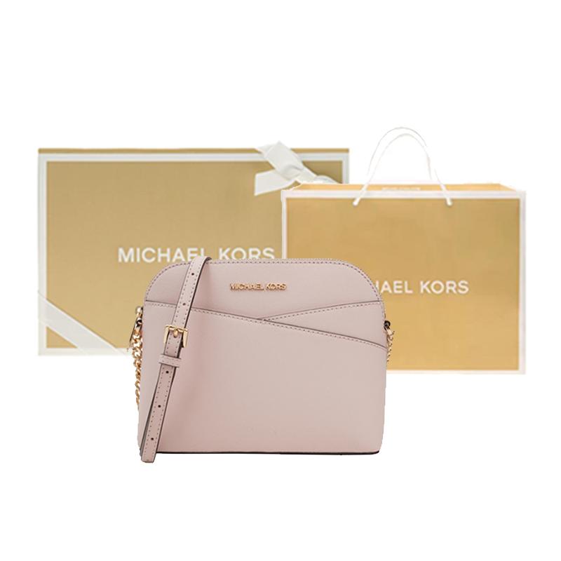 Michael Kors Mk Jet Set Travel Сумка-ракушка с логотипом и цепочкой для поездок и на каждый день Сумка через плечо Сумки женские Розовый 35F1GTVC6T-POWDER-BLUSH