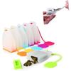 Food Silicone Tea Infuser Reusable Safe Loose Leaf Tea Bags Strainer Filter Colorful Style Strainer Herbal Tea Diffuser Teaware
