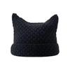 Новая японская уличная одежда Harajuku Beanie Little Devil полосатая вязаная шапка для женщин и девочек осень-зима милая шапка с кошачьими ушками