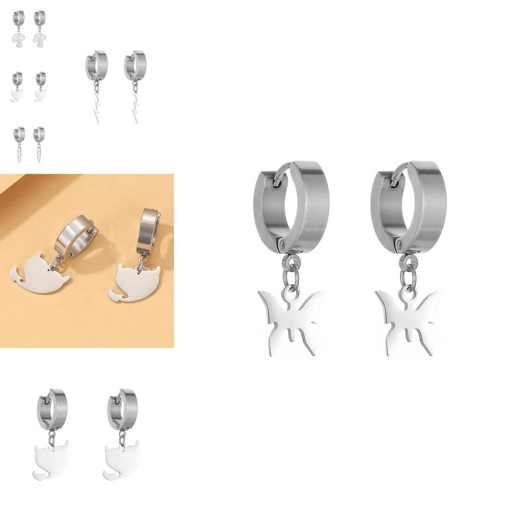 Модные Серьги-Грибы Молнии из Сплава для Женщин Модный Геометрический Стиль