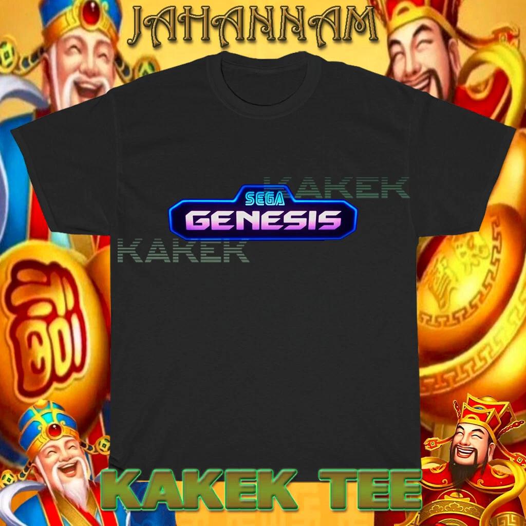 Новая американская футболка с логотипом SEGA Genesis, смешная, размеры от S до 5XL