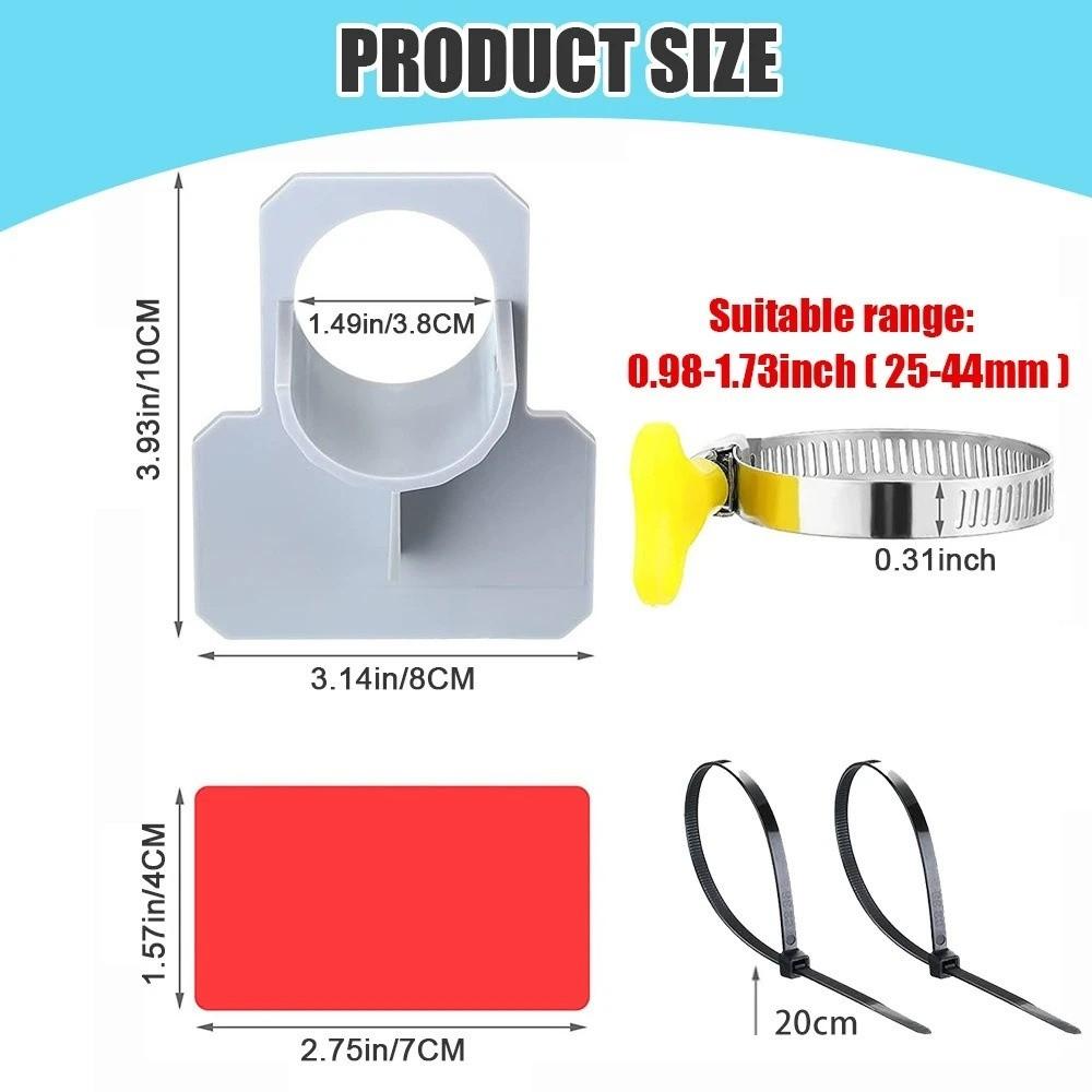Easy To Install Swimming Pool Pipe Holder Mount Durable Pool Accessories for Above-Ground Pool