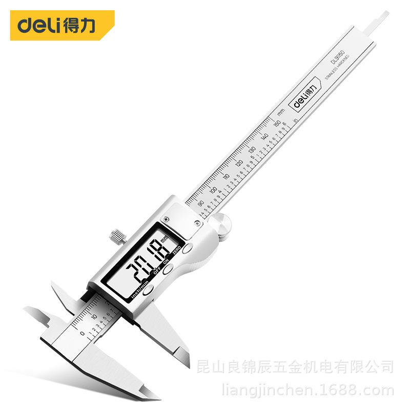 Цифровой штангенциркуль Deli Tools DL91150 из нержавеющей стали, прецизионный, для измерения глубины, 300 мм