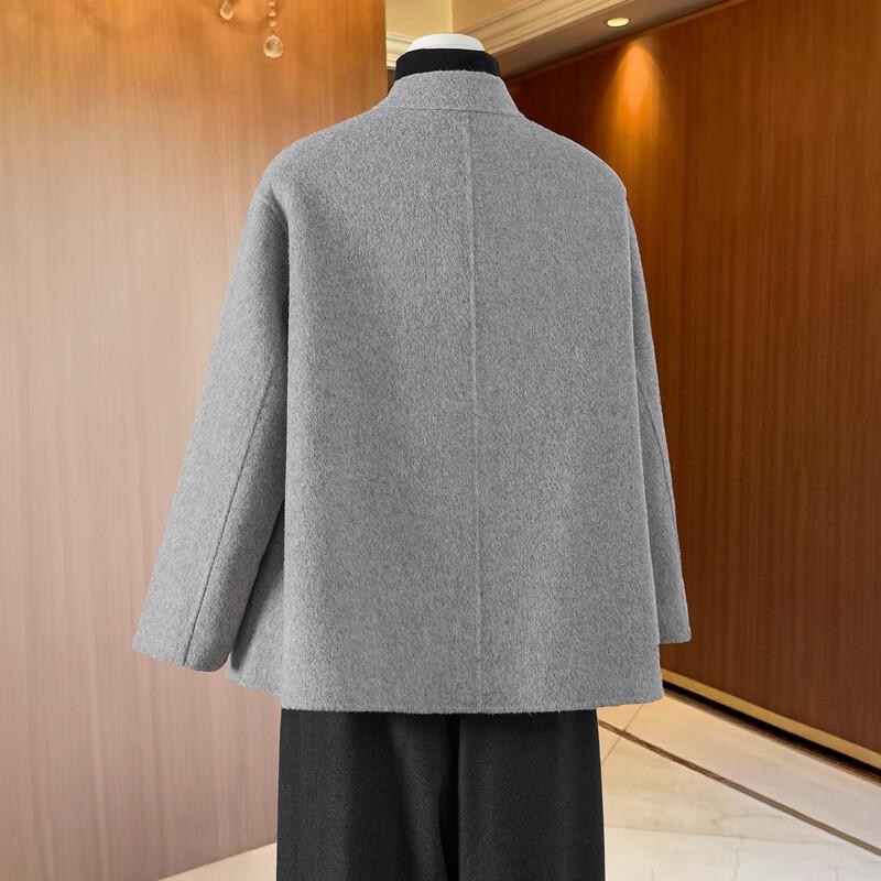 Женское новое шерстяное пальто в китайском стиле, двустороннее