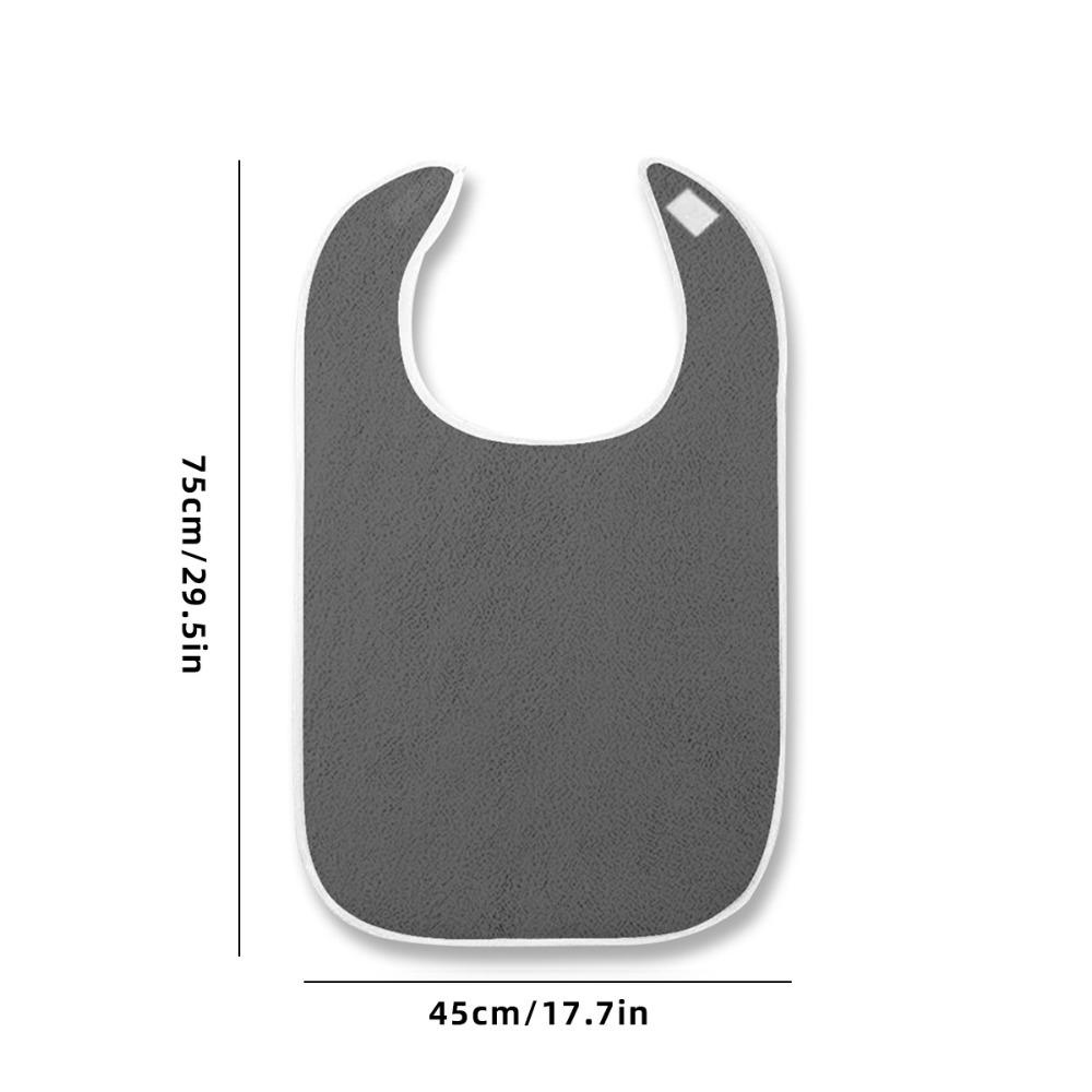 Lightweight Dining Clothing Protectors Soft Daily Care Apron Polyester Dining Cloth Elderly