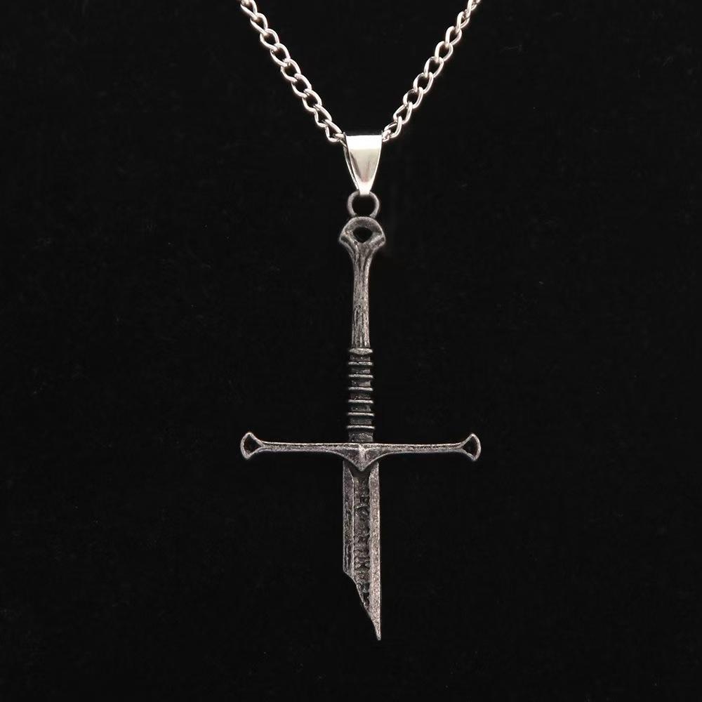Lord of the Rings necklace, Nasir Holy Sword, Aragon broken sword pendant necklace, eco-friendly accessory