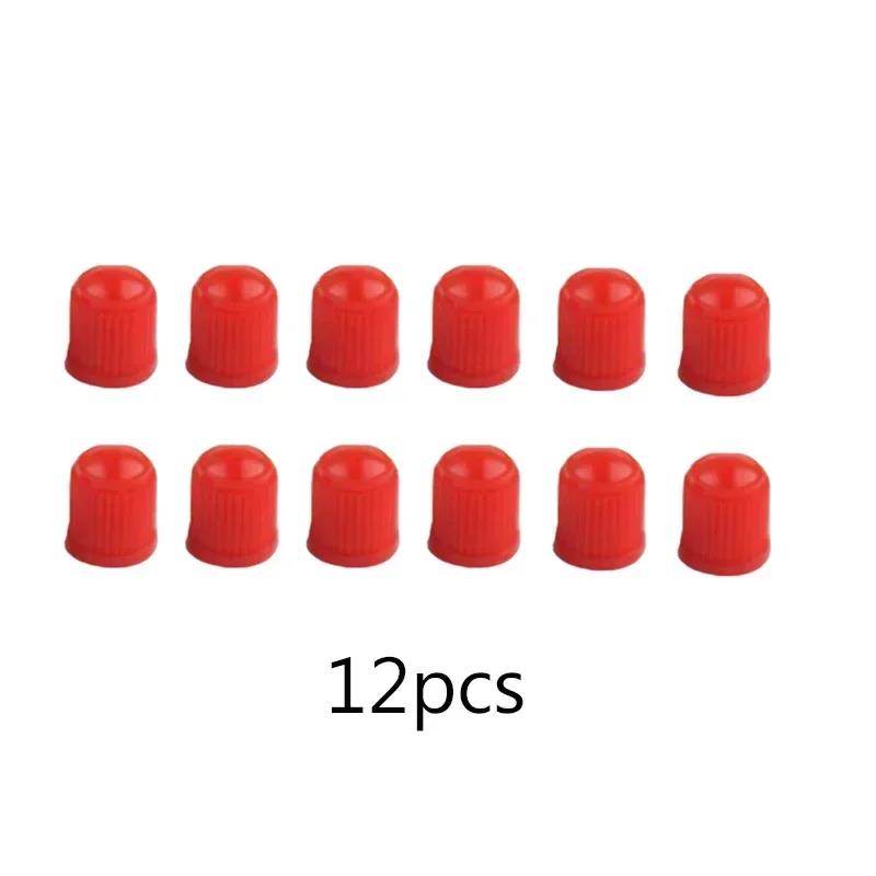 Universal Car Valve Cap Plastic Wheel Tire Air Stem Cover Black Red Blue Dust Tyre Valve Caps for Car Motorcycles Bike Bicycle Valve Stems 1