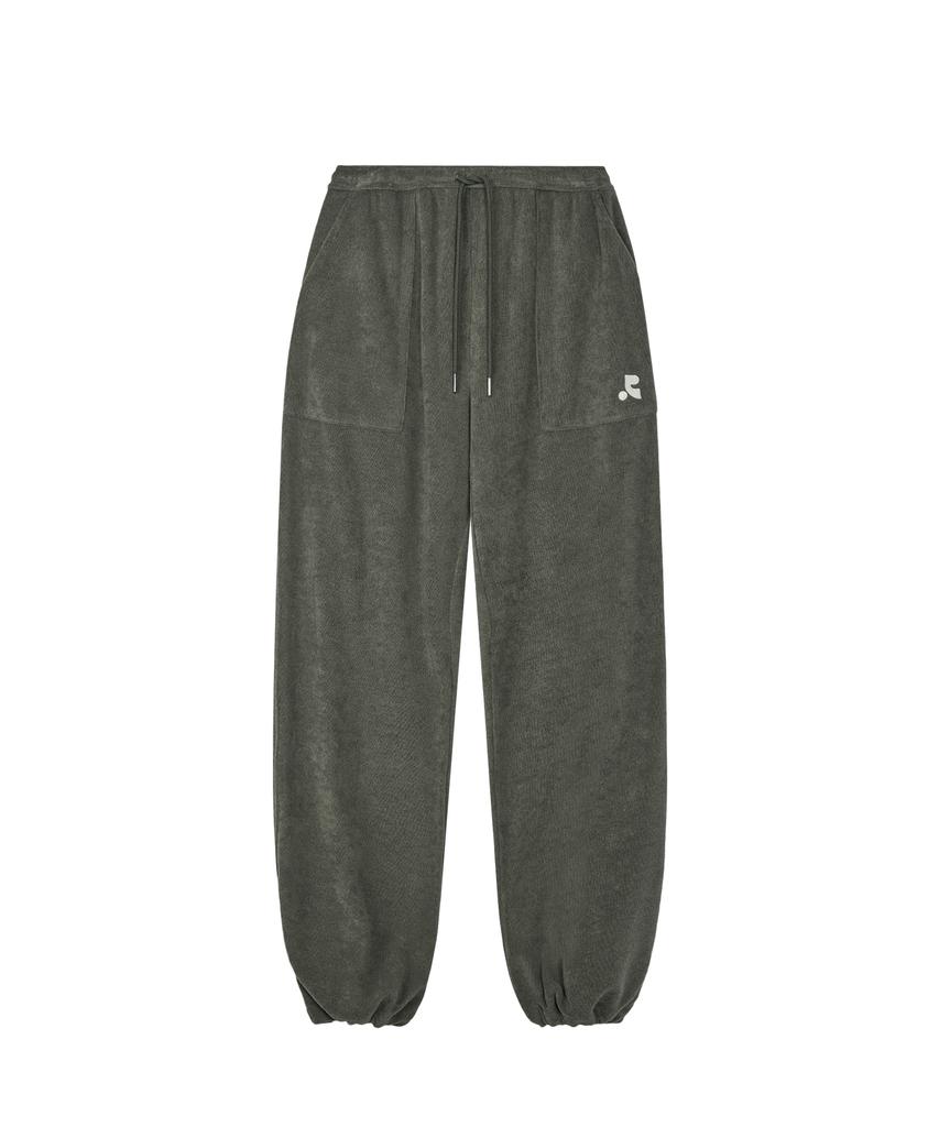 Спортивные брюки REST&RECREATION из махровой ткани - Хаки