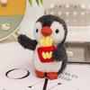 Милый милый одетый маленький пингвин подвеска плюшевая игрушка кукла девочка школьный рюкзак брелок маленькая подвеска тряпичная кукла