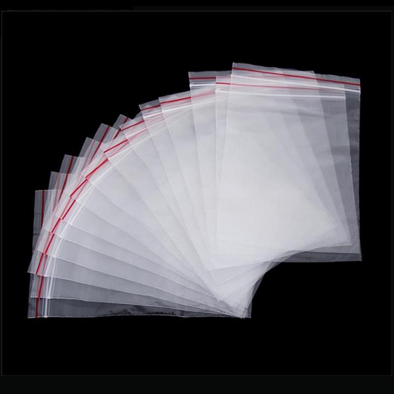 100 Pieces Home Shop Accessories Resealable Thick Seal Reclosable Bag