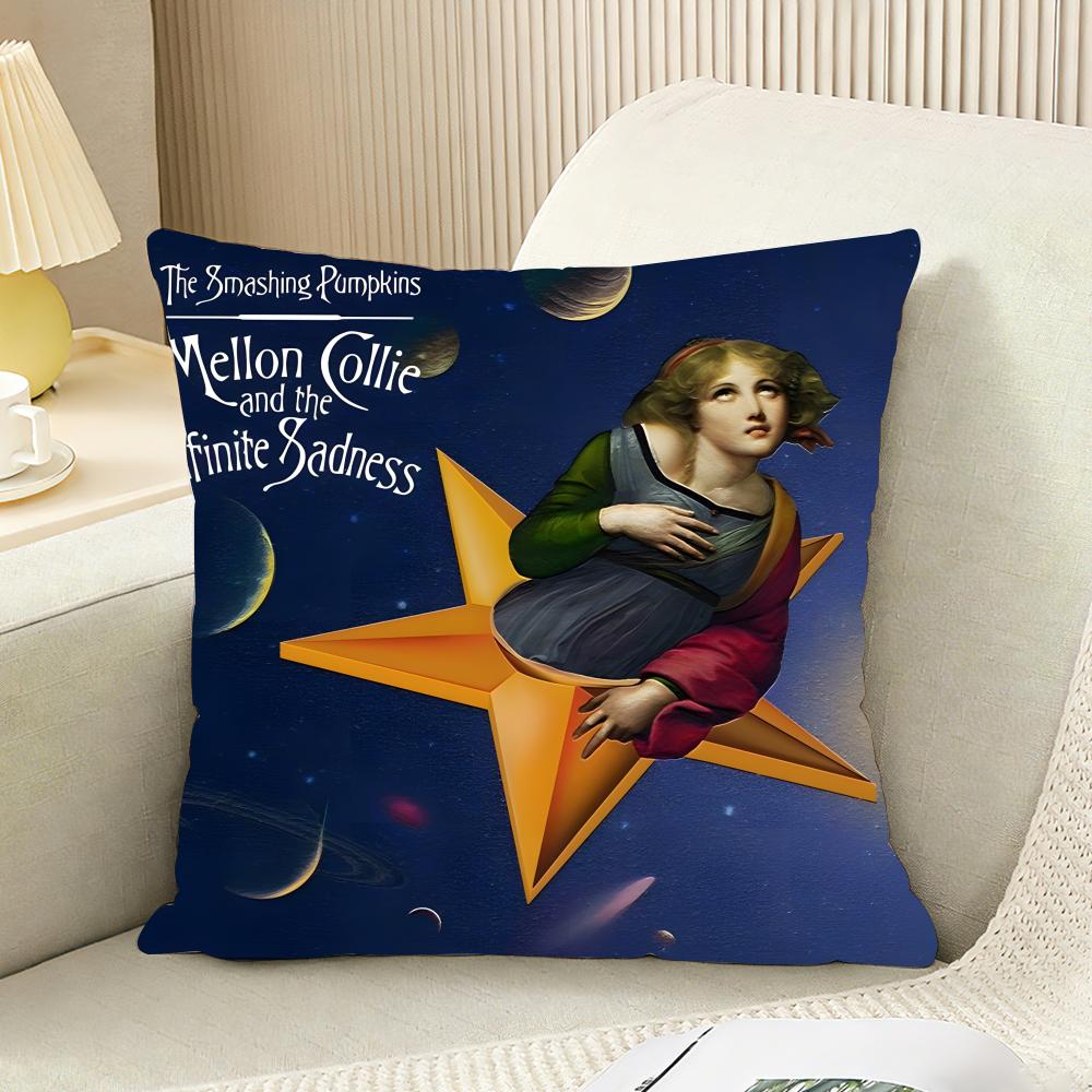 Подушка с изображением группы The Smashing Pumpkins Чехол-подушка двусторонний плюшевый чехол для подушки для автомобиля, дивана, спальни Декоративный подарочный чехол для подушки