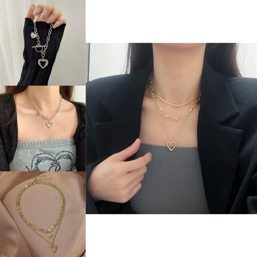 Элегантное ожерелье в виде сердца с крыльями ангела для женщин, модные золотые и серебряные украшения