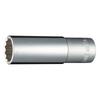 TONE Deep Socket Drive Angle Width Across Flats 19mm (12 Square) HP4D-19L 12.7mm (1/2")